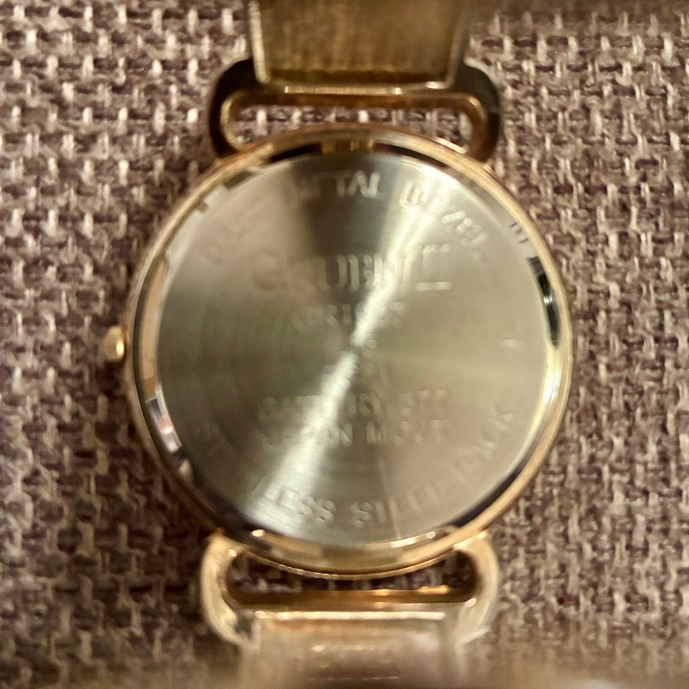 Gruen II Women's Gold Watch with Crystal Accents - Picture 5 of 9